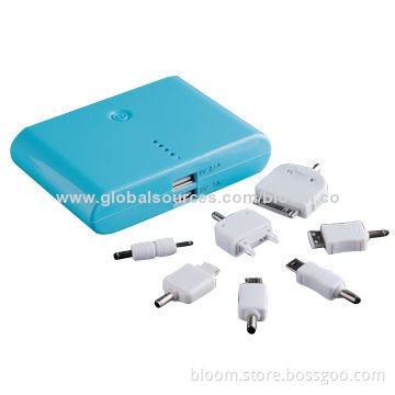 10,000mAh High-capacity Dual-USB Mobile Phone Charger for iPhone 5/4/4S, Reliable Supplier
